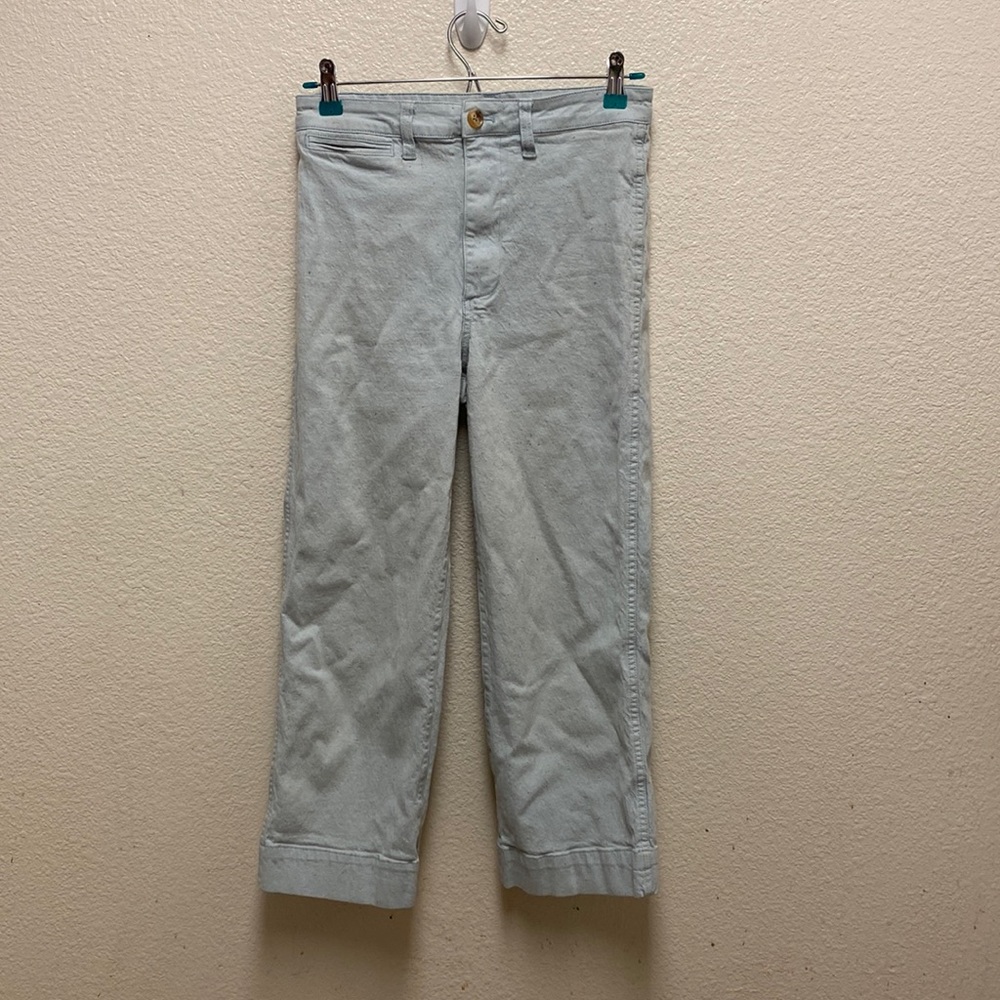 Madewell Emmett Wide Leg Crop Pants Size 27